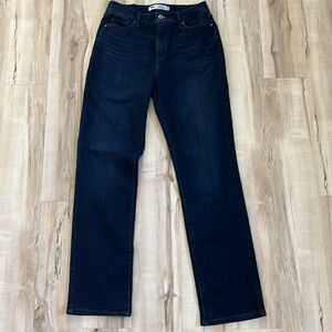 Dark Blue 512 Levi Straight Leg Perfectly Slimming Jeans